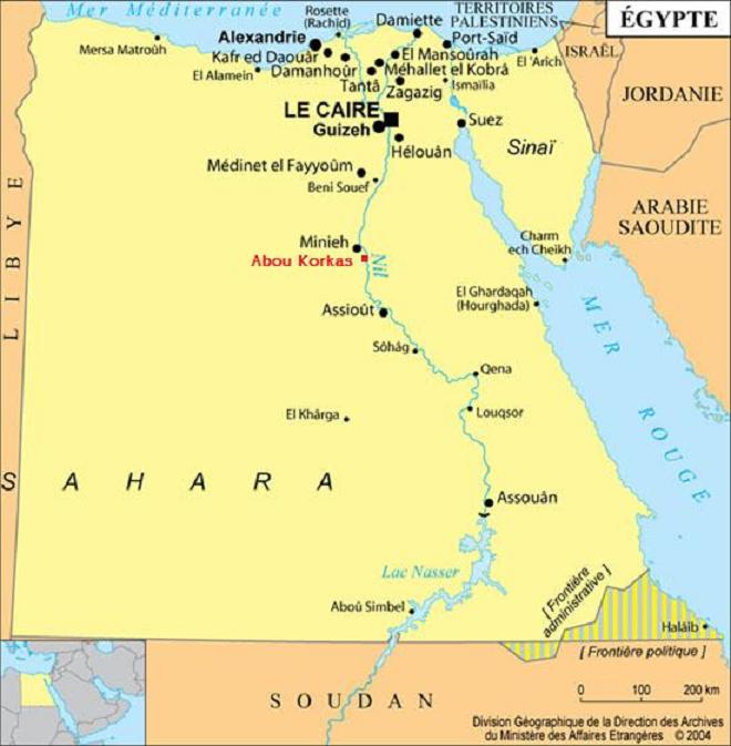 carte egypte